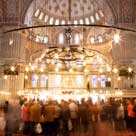 Inside church