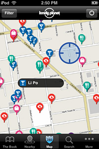 iPhone locator screen