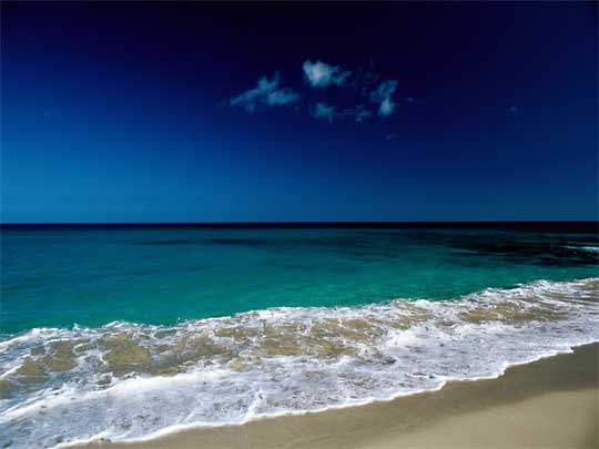  The waters of Playa de Corralejo on Isle de Fuerteventura