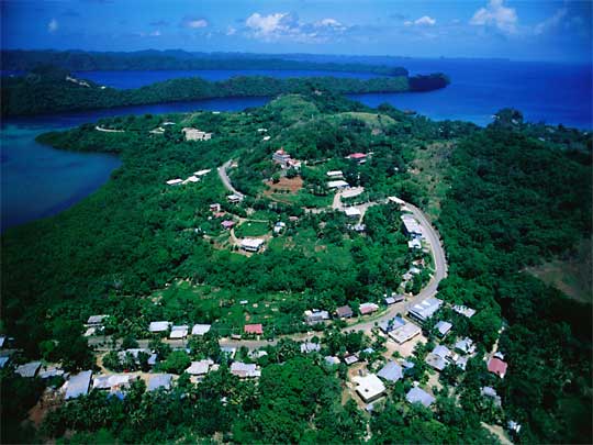  Aerial view of Koror Oreor Island, Palau 