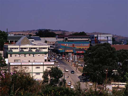  View over Manzini, Swaziland's most industrialised city