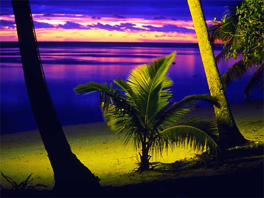 Some artificial lighting, and some natural lighting, Coral Coast