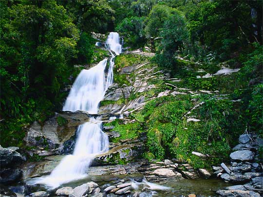 Spectacular Depot Creek Falls - Mount Aspiring National Park
