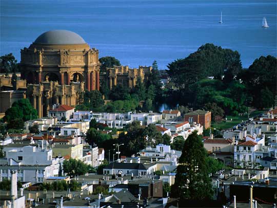  Faux 'Palace of Fine Arts': built in plaster (1915), then concrete (1967)