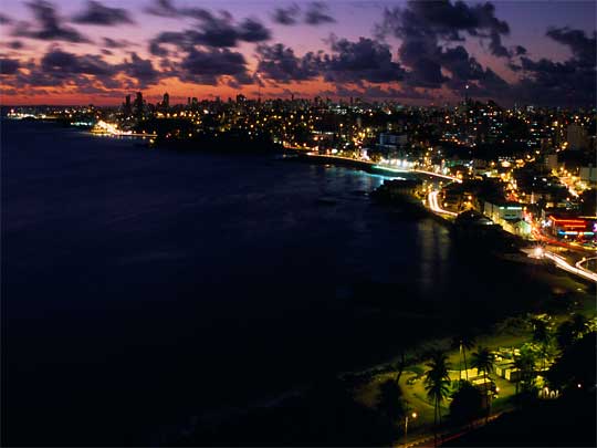  Night time allure of Salvador da Bahia