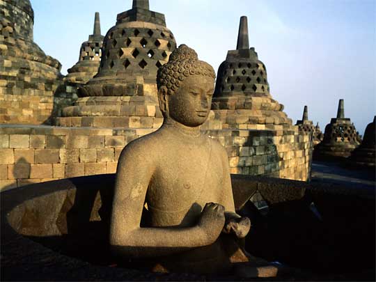  Imposing Buddha at Borobudur Temple