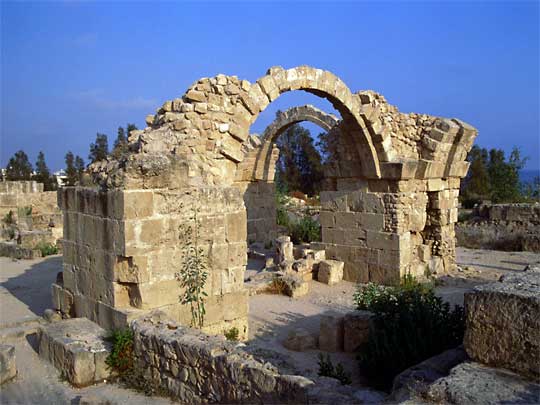  The ancient Saranda Kolones in Kato Pafos