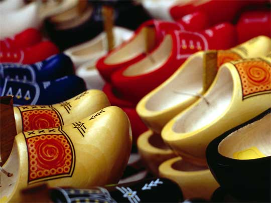  Quintessential Holland, clogs for sale at the plant market