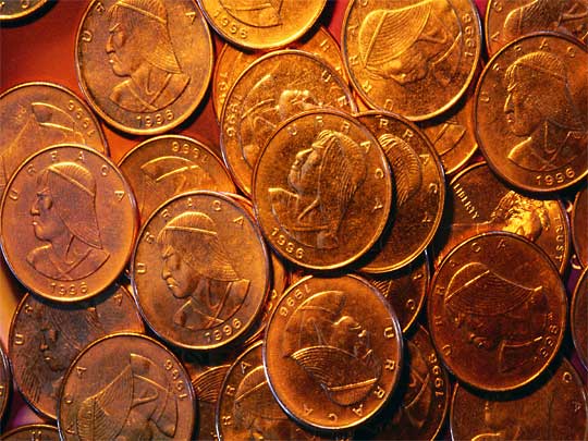  Aggressive profile, Panamanian one cent coins