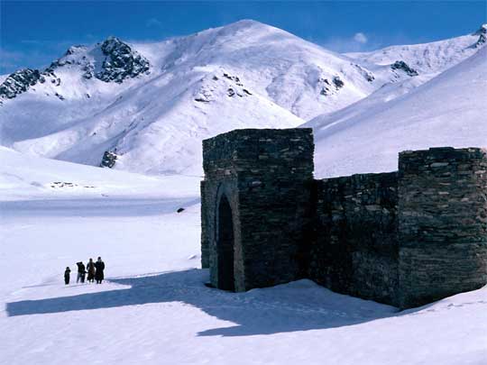  Tash Rabat Caravanserai, fortified travellers inn, 500 years-old, Torugart Pass