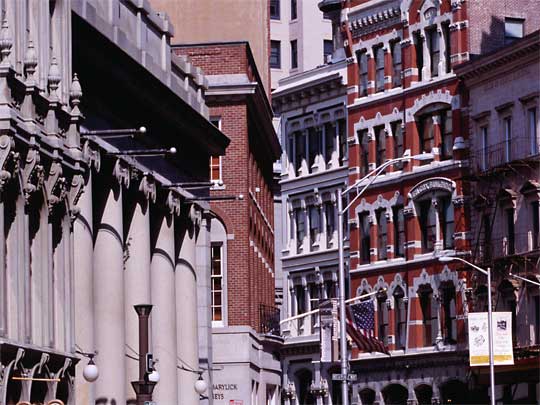  Downtown buildings, looking nice and tidy