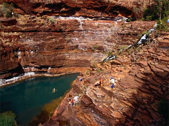  Fortescue Falls, an oasis for swimmers