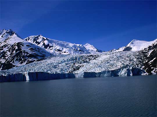  Portage Glacier: a piece of ice five miles long, one mile wide