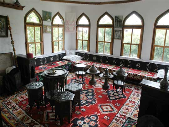  Carpets galore in the living room of a 17th-century Turkish Mansion