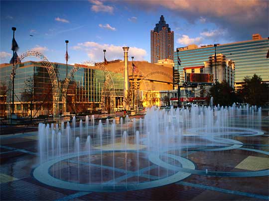  Centennial Park Fountain, built specially for the 1996 Olympic Games