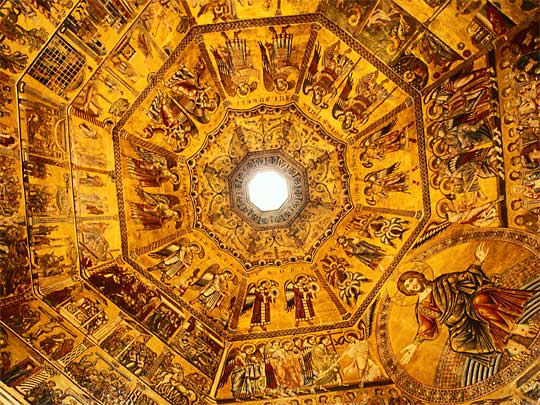  Dome dedicated to St John the Baptist, where Dante was baptised
