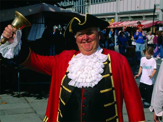  Town crier: more tourist attraction than news source