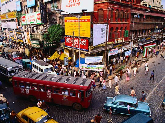  One of the city's many, many traffic jams
