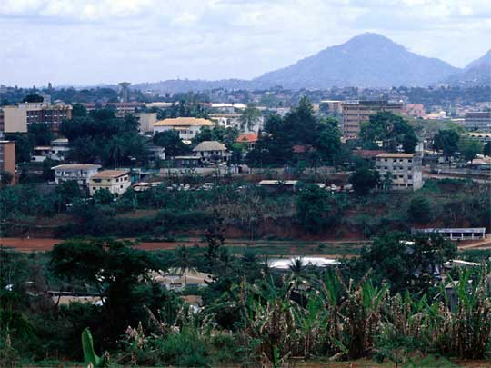  View of Yaounde, capital city of Cameroon, home to 1 million people