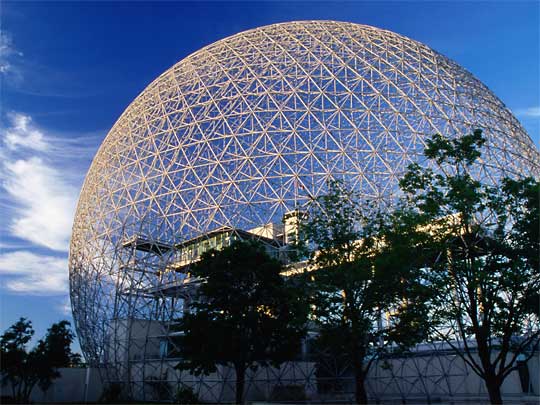 Space-age Bio-sphere on Ile Sainte Helene