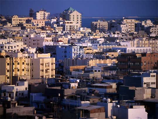  Afternoon sun over Manama, capital of Bahrain