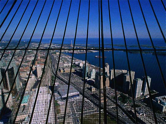  View from the CN Tower, once the world's tallest freestanding structure
