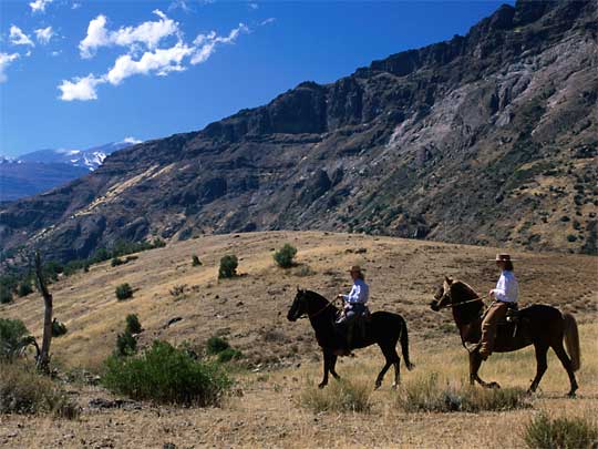  Horse trekking in Cajon Del Maipo, south east of Santiago