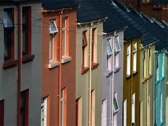  Bogside's name may not be very colourful, but at least its terraced houses are
