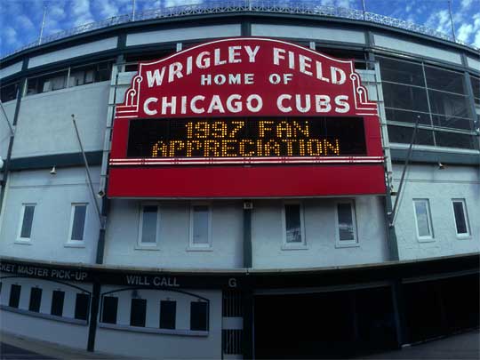  Wrigley Field, built 1914: home of the Chicago Cubs baseball team
