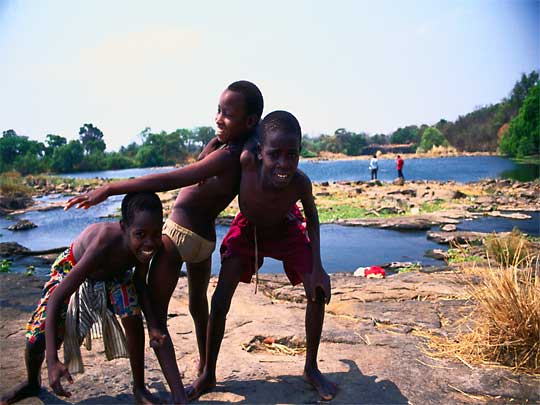  Clowning around near Victoria Falls, Matabeleland North