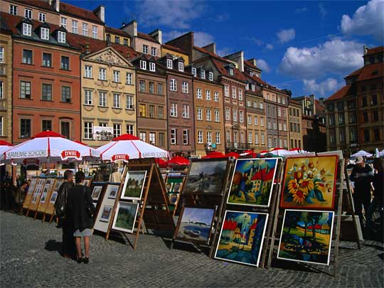  Rather awful paintings for sale in Market Square, Old Town