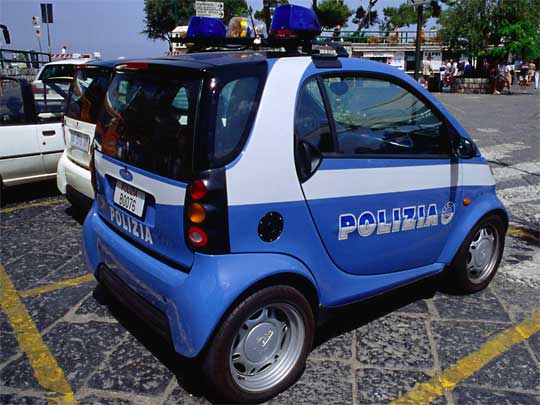  Police car, for use by especially small police