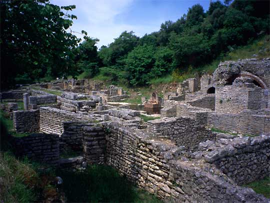  Ancient Roman ruins in the Butrint countryside