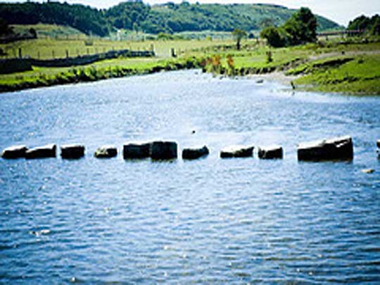 Stepping stones across the River Ogmore