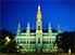 Stunningly illuminated Rathaus (Town Hall)