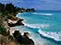 Turquoise seas at Cotton House Bay, near Oistins, southern Barbados