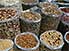 Variety of beans for sale in Damascus Souq (Market)