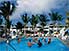 Tourists playing water-volleyball, Jack Tar Village Resort, St Kitts