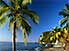 Late afternoon on beach at Anse Chastanet Resort, on southwest coast
