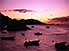 Sunset over the coastline of Terre-de-Haut, Ile des Saintes, Terre-de-Haut