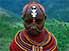 Girl from Samburu tribe, dressed for her wedding, northern Kenya