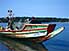 An ocean-going canoe fishing off the Guinea-Bissau coast - Arquipélago dos Bijagós