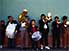 Brass and drums wedding band, playing on the street in Totonicapan
