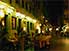 Parties enjoy late night outdoor dining in the old town of Corfu