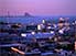 View at sunset over Doha, capital of Qatar