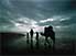 Family caravan on Agadir beach