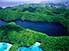 Aerial view of Long Lake, on Mecherchar Island, one of Rock Islands