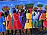 Bold and colourful native artwork