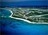 Aerial view of Grand Turk Island, administrative capital of Turks and Caicos
