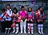 Flying the flag of national pride: lining up for the first day of school in colourful traditional costume